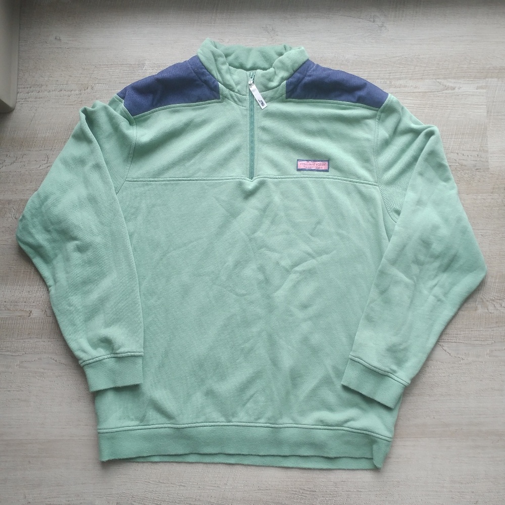 Vinyard Vines Mens Corduroy Sweatshirt Fleece Teal